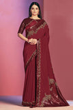 satin silk saree