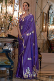 satin silk saree