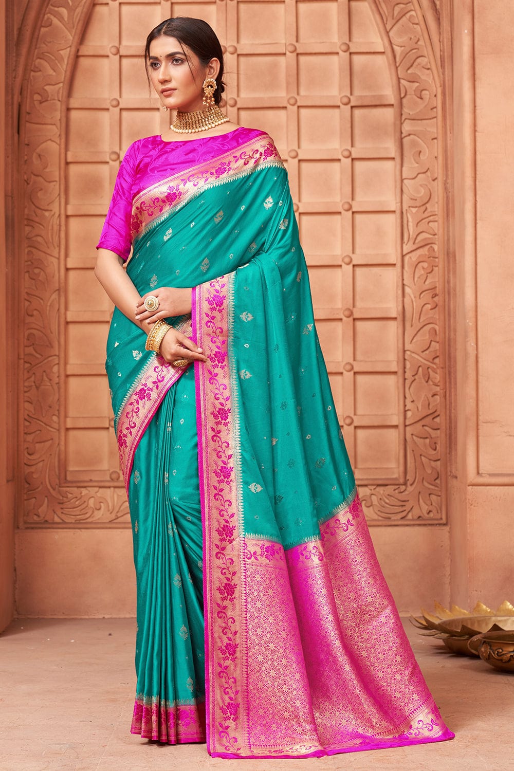 satin silk saree