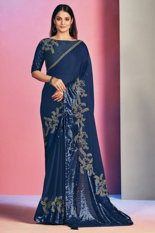 satin silk saree