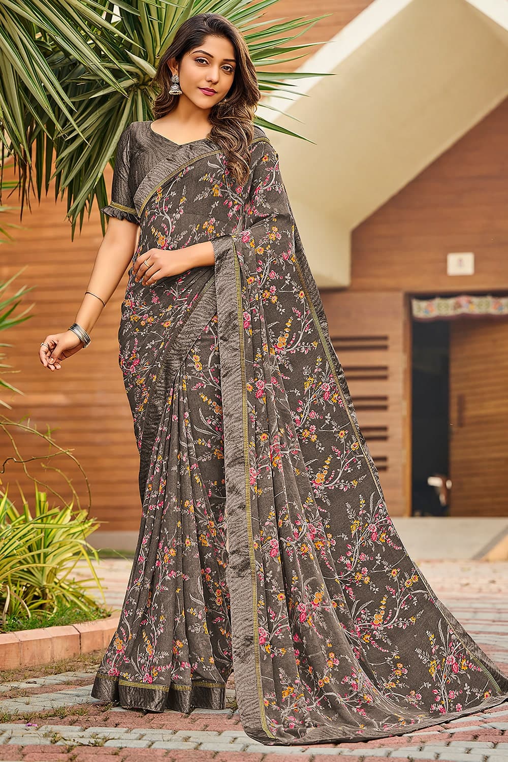 satin silk sarees