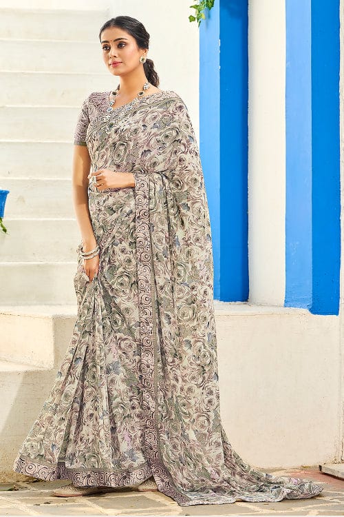 satin silk saree