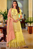 yellow sharara suit