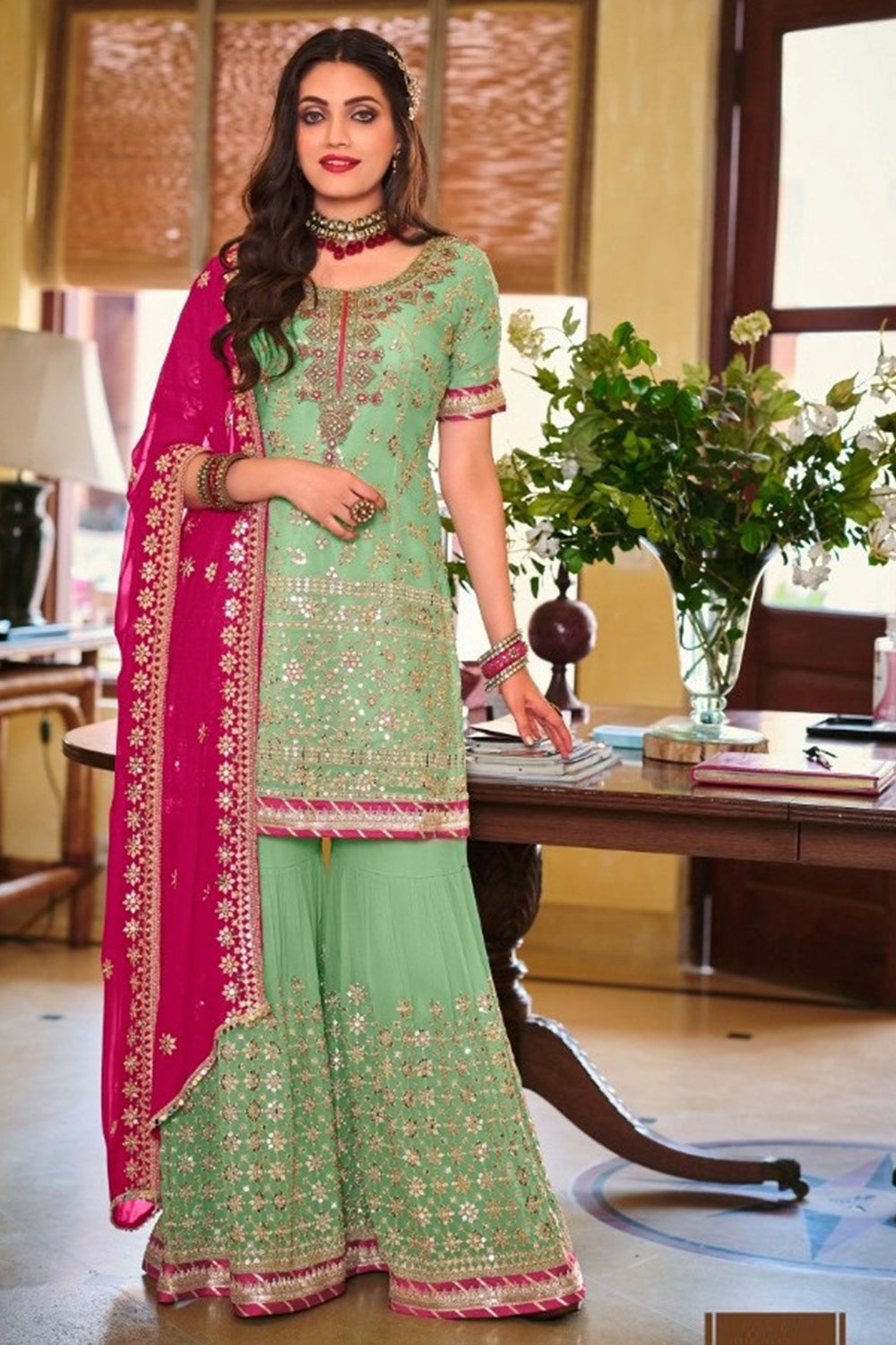 Girls Festive Fabindia Desi/Punjabi/Indian/Pakistani Salwar Kameez Suit |  eBay