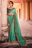 green saree