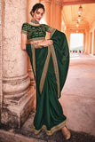 green saree