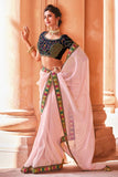 pink saree 