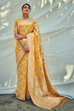 yellow saree