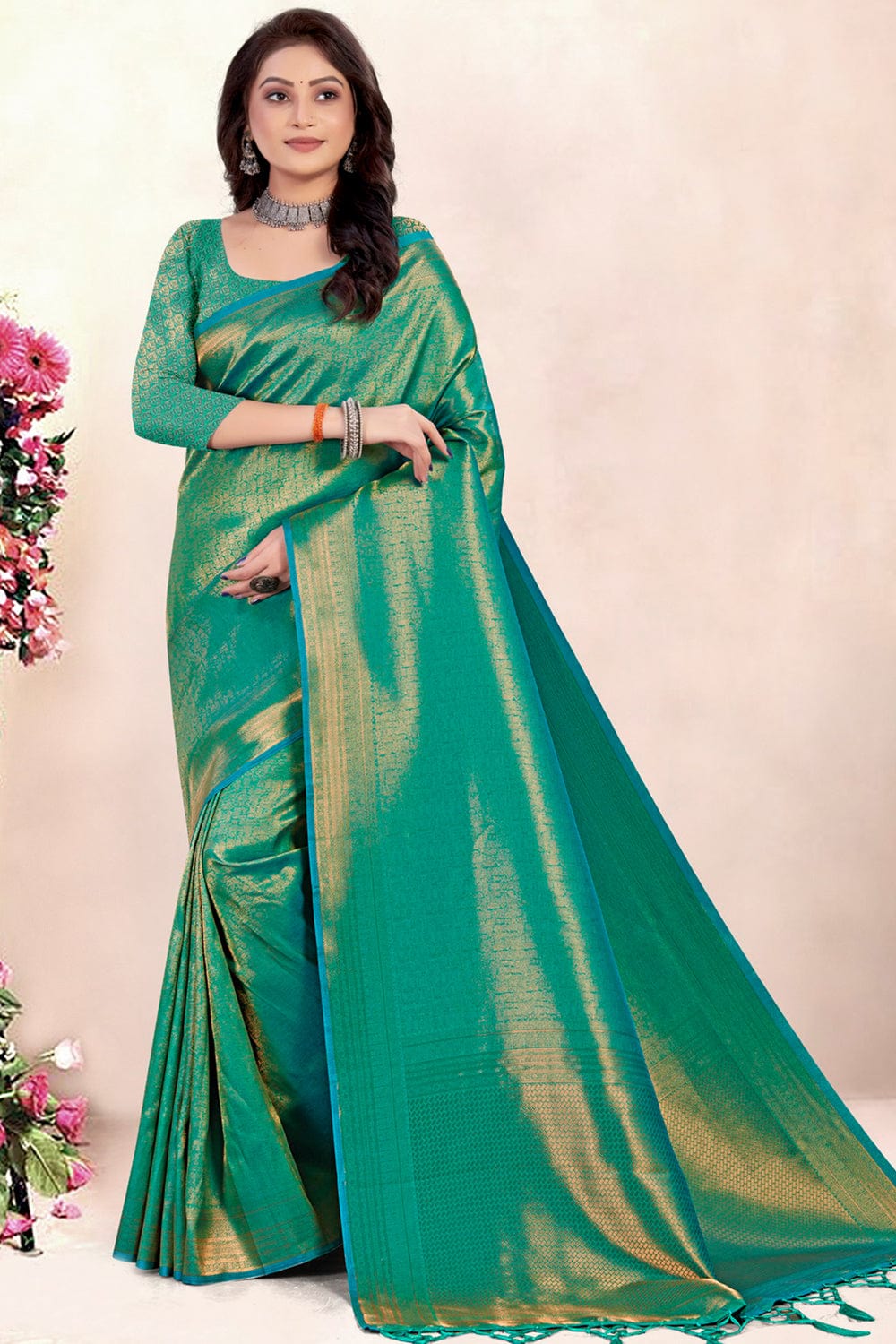 Buy Green Silk Saree online-Karagiri – Karagiri Global