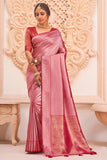 purple silk saree