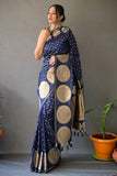 blue saree