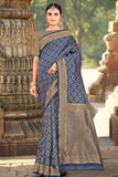 blue saree