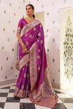 purple saree