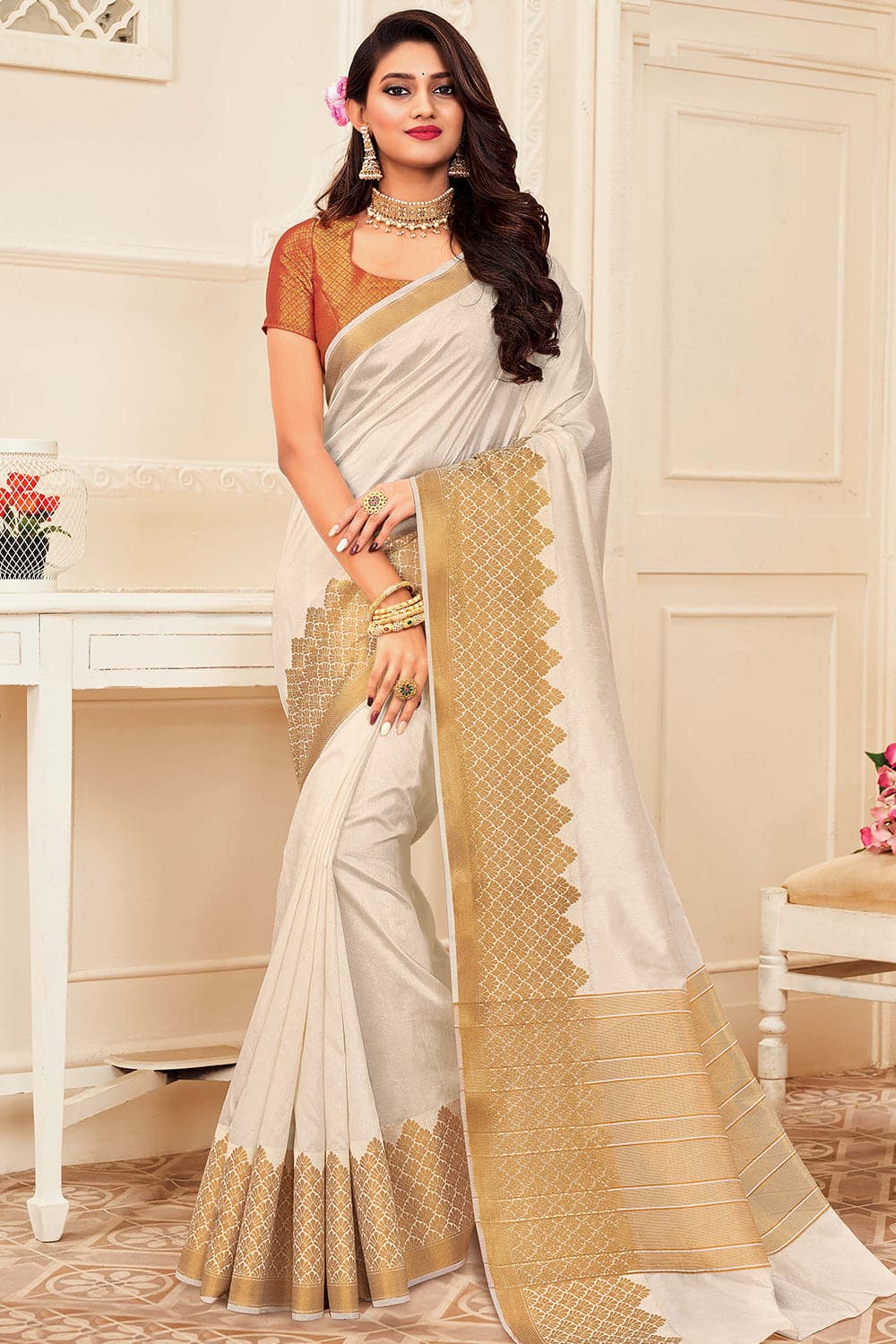 beautiful silk saree
