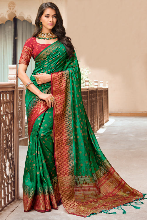green south silk saree