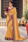 South Silk Saree Dandelion Yellow South Silk Saree saree online