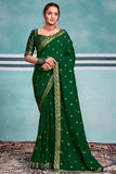 green saree