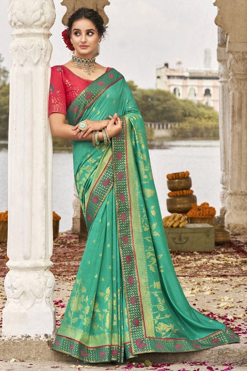 green south silk saree