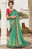 green south silk saree