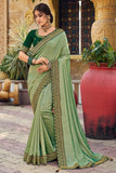 South Silk Saree Light Green South Silk Saree saree online