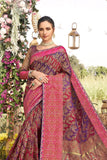 South Silk Saree Multi Color Woven South Silk Saree saree online