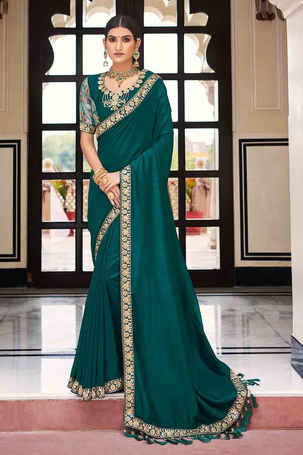 Saree on sale suit online