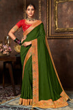 green saree