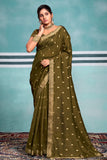 green saree