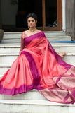 South Silk Saree Peach Purple South Silk Saree saree online