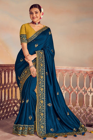 Buy Ink Black Banarasi Saree online-Karagiri