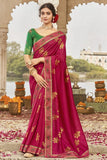 pink south silk saree