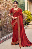 South Silk Saree Ruby Red South Silk Saree saree online