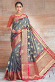 Steel Grey South Silk Saree