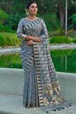 Tussar Silk Saree Aegean Blue Tussar Silk Saree saree online